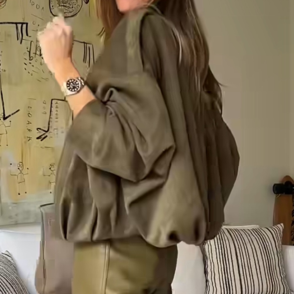 ZARA SUFDE EFFECT BOMBER JACKET, size M